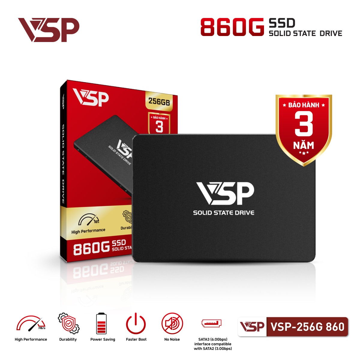 SSD VSP 860G 256GB SATA III